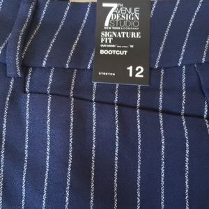 NY&C Bootcut Blue & White Pinstripe dress Pants